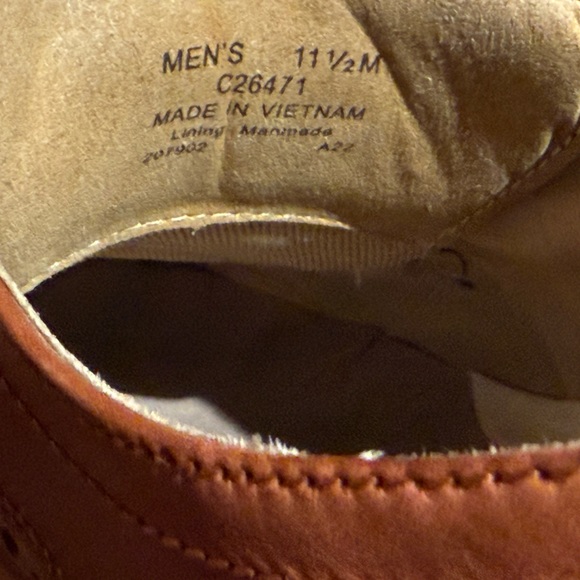 Cole Haan original grand wingtip EUC Oxford Woodbury Leather Ivory $190 11.5 - Picture 2 of 5